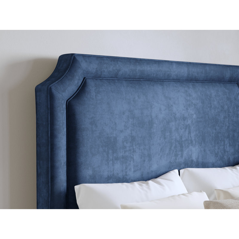 Lit tapissier standard Lehmann, Grand, Bleu marine