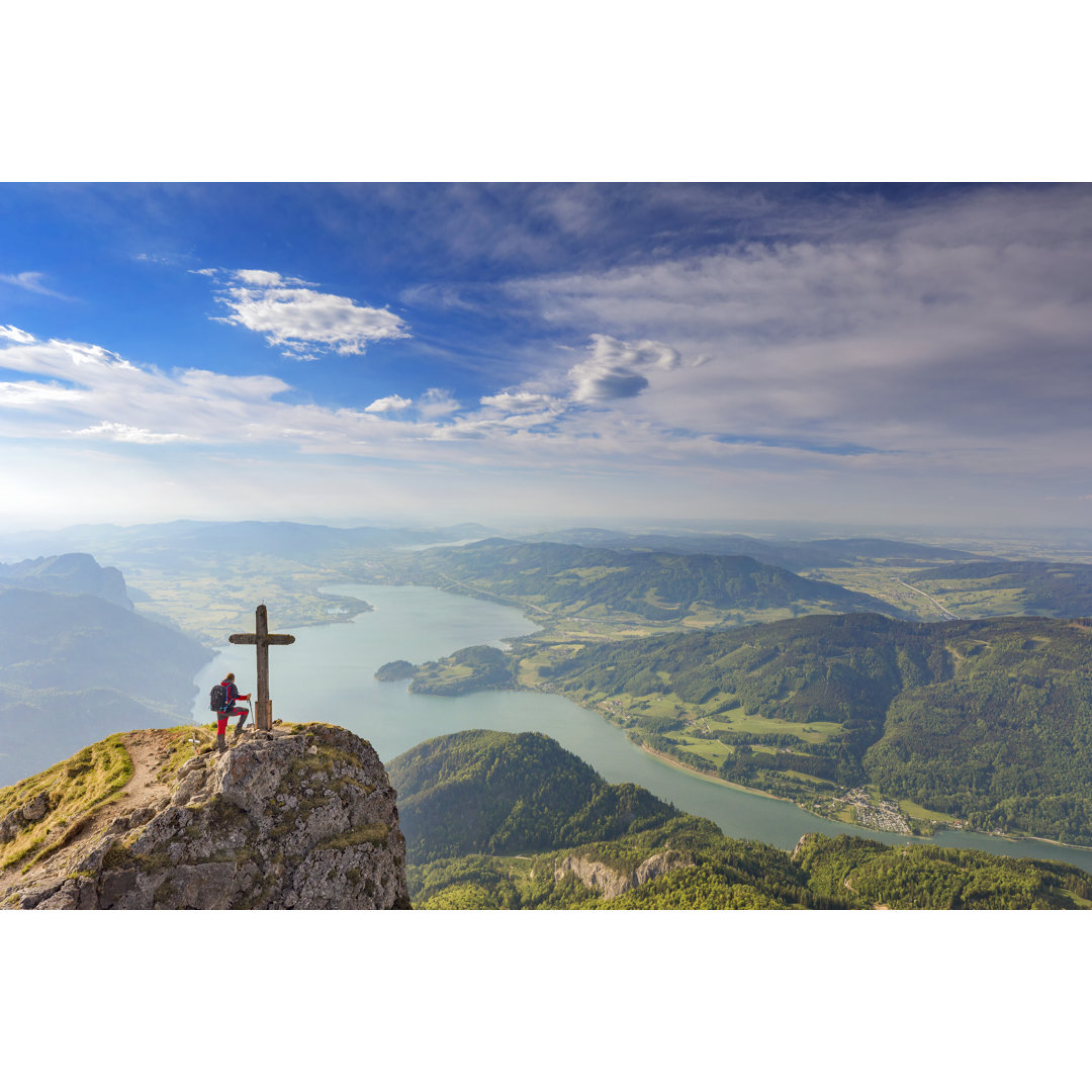 Leinwandbild Bergsteiger von DieterMeyrl