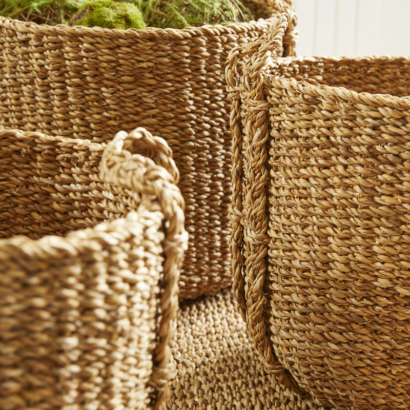 3 Piece Seagrass Basket Set