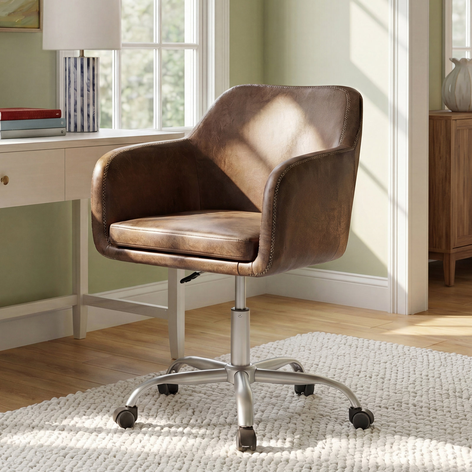 Salida Adjustable Office Chair, Brown