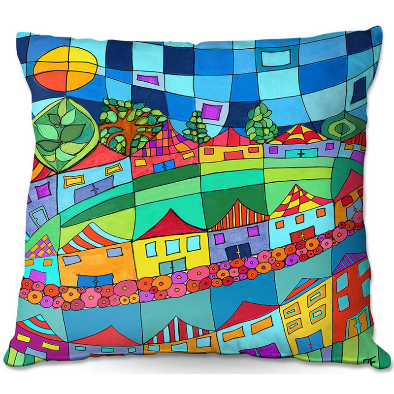 Coussin décoratif rond et autour du canapé, 20 po x 20 po