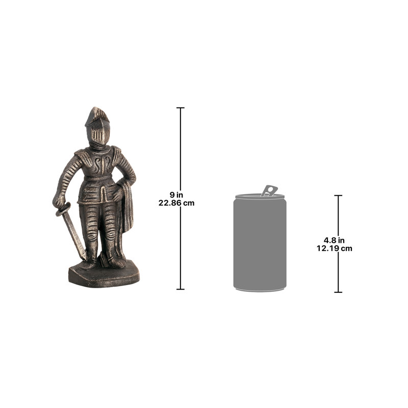 Medieval Knight Cast Iron Bookends