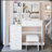 37-Inch Middle Size Vanity Table With Cushioned Stool, Extra Large Sliding Mirror, Multi-Layer Storage, Ideal For Large Spaces And Organized Living.-255503480