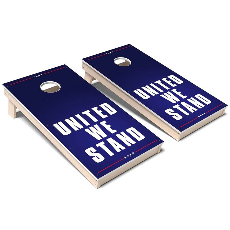 Ensemble de planches de cornhole Patriotic United We All All Weather, Ajouter un étui de transport