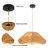 19.68” Hemp Rope Pendant Light