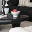 Table basse en plastique renforcé de verre noir-313010746