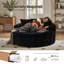 Chaise longue ronde rembourrée de 58,3 po-1725597738