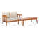 Dasmon Patio Bench + Table
