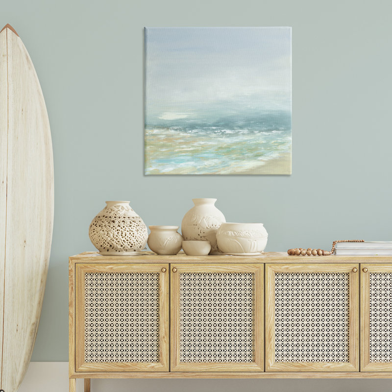 «Energetic Beach Expression» par Jacob Q, H 36 po x l 36 po