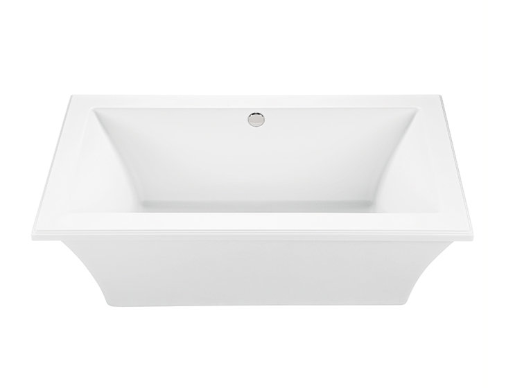 Madelyn 3 Freestanding Soaker Tub - Matte, 65.5" L x 35.63" W x 23.5" H