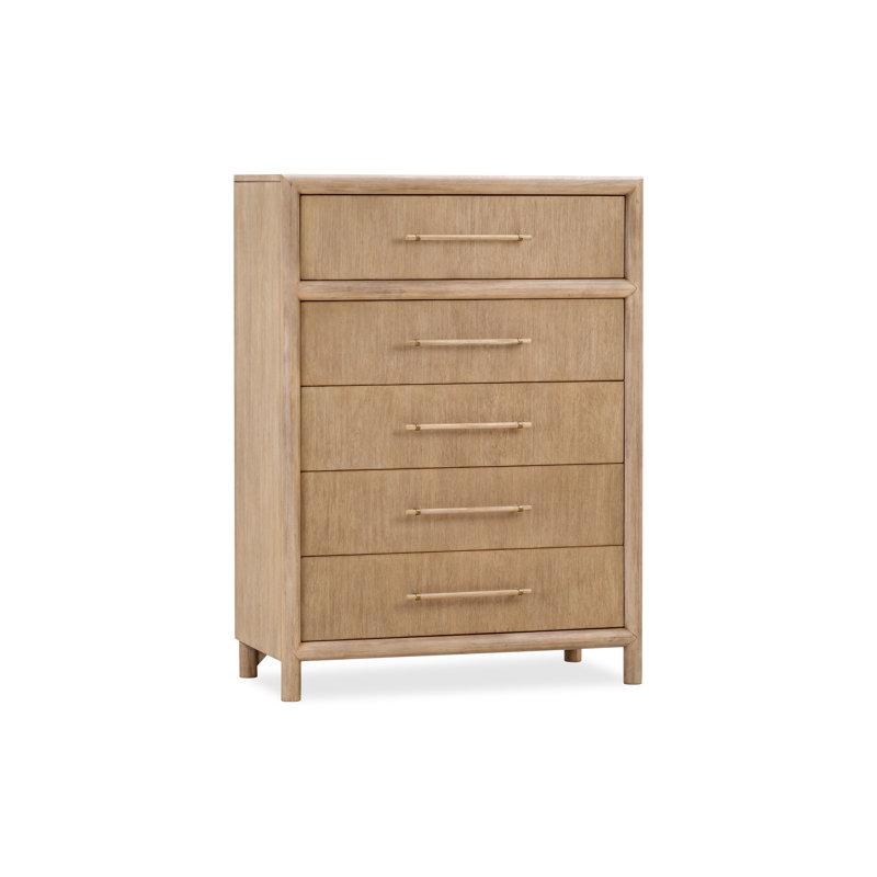 Commode 5 tiroirs Colleen, Naturel