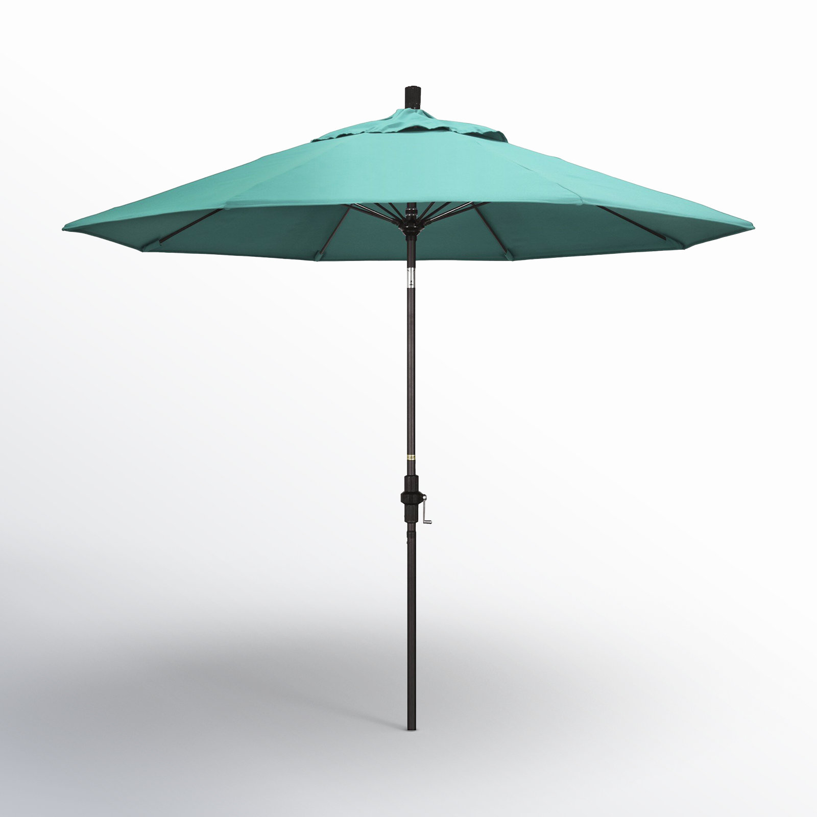 Roverta 9' Sunbrella® Market Umbrella, Canvas Aruba Sunbrella® Canvas, Black