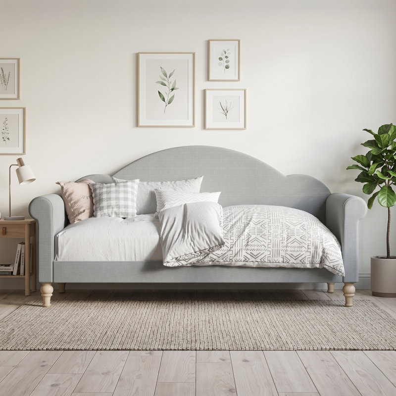 Alvon Upholstered Daybed, Gray