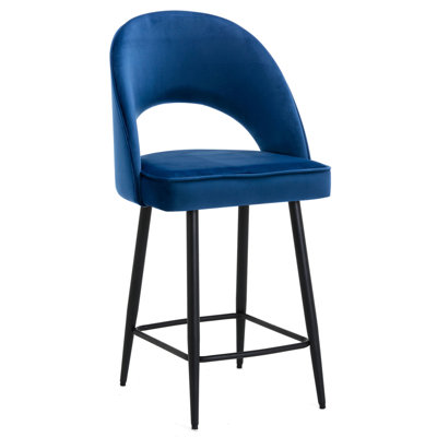 Kitchen Stool Upholstered Counter Stool with Metal Frame