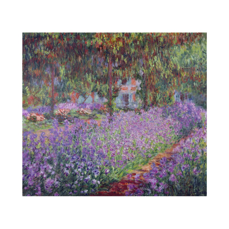 Le jardin de l'artiste à Giverny par Claude Monet - Estampe numérique, H 22 po x l 28 po