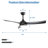 Nicola 52" 3-Blade Standard Ceiling Fan With Remote and Led Light-1094886066