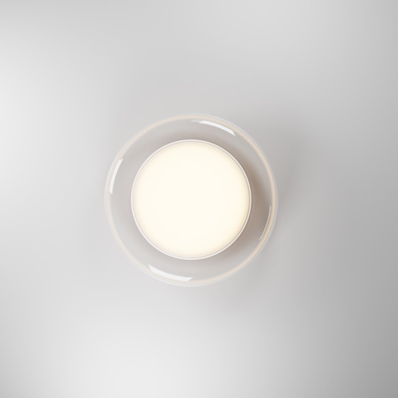 Doma Acrylic Flush Mount, 3.25" H x 13.75" W x 13.75" D