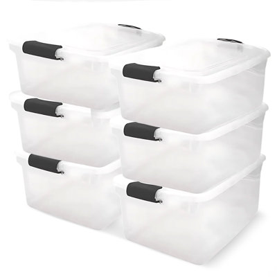 Homz Plastic Storage Tub & Tote