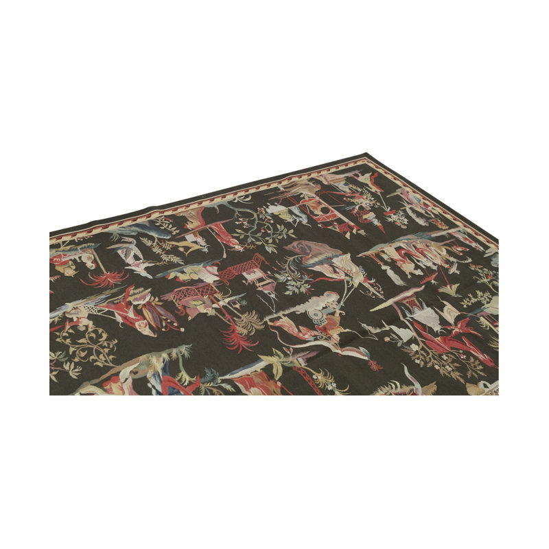 Hand-Knotted High-Quality Brown Area Rug