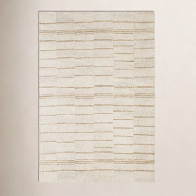 Demie Hand-Woven Striped Wool Rug