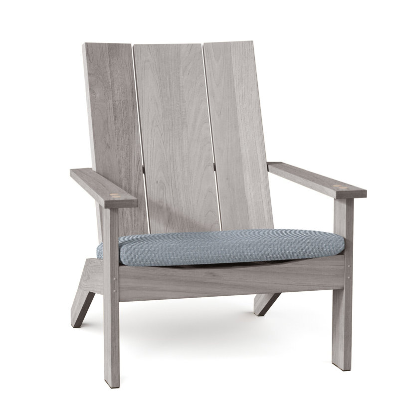 Adirondack en teck Ashland - Huître, Rollo Chambray, Pas de soudure, Huître teck