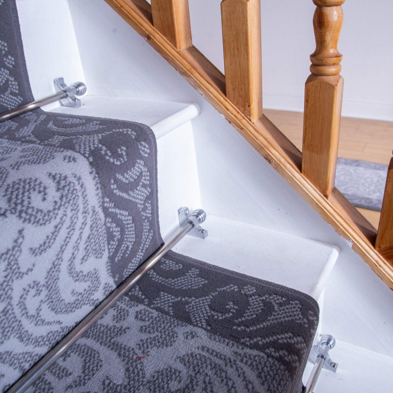 Runner Cayden Damask Area Rug, Runner 60 x 660cm