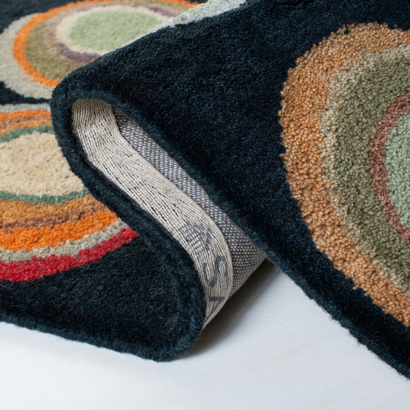 Candelo Hand Tufted Wool Geometric Rug, Square 8'