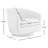 Bennett Genuine Leather Swivel Barrel Chair-995754771