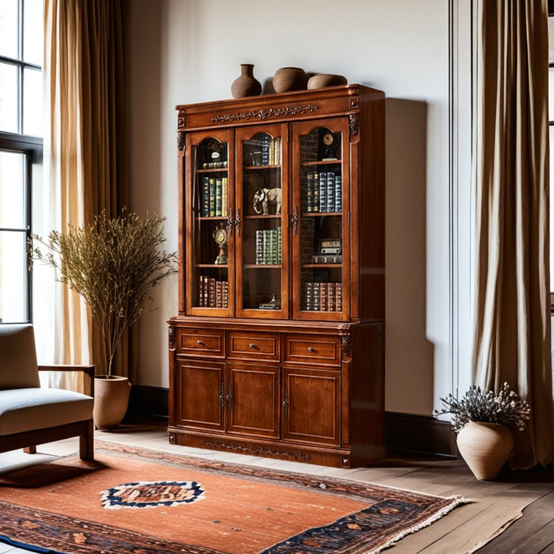 Bibliothèque de style campagne américaine, Brun