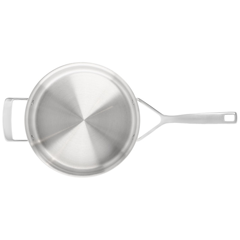 Demeyere Essential 5 5-Ply 3-Qt Stainless Steel Saute Pan with Lid