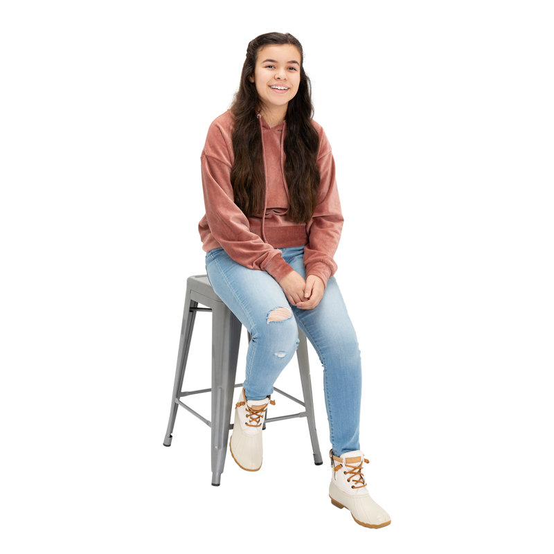 Winbush Counter Stool, Silver