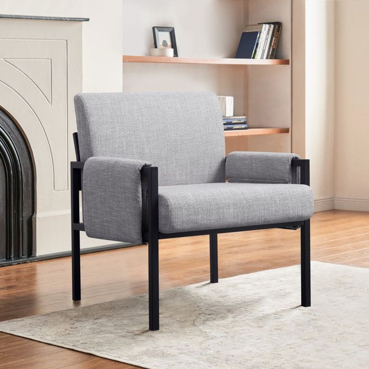 Vitorio 27" Modern Upholstered Accent Armchair (similar to stock photo)