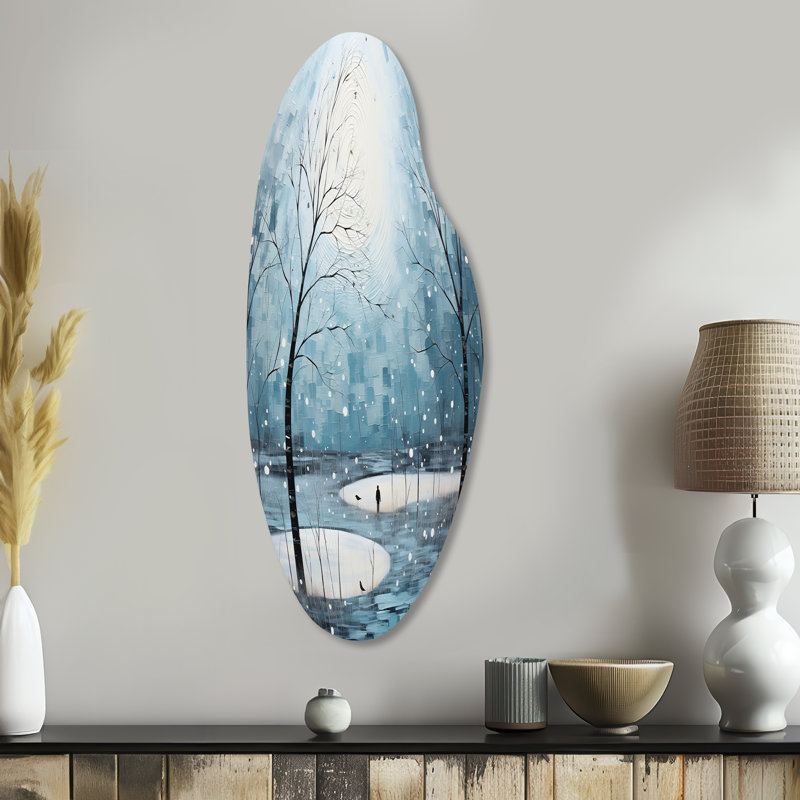 Hailesboro - Décoration murale moderne en métal, H 38 po x l 15 po