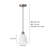 Castelli 1-Light Modern Dimmable Single Pendant Light in Matte White with Metal Shade