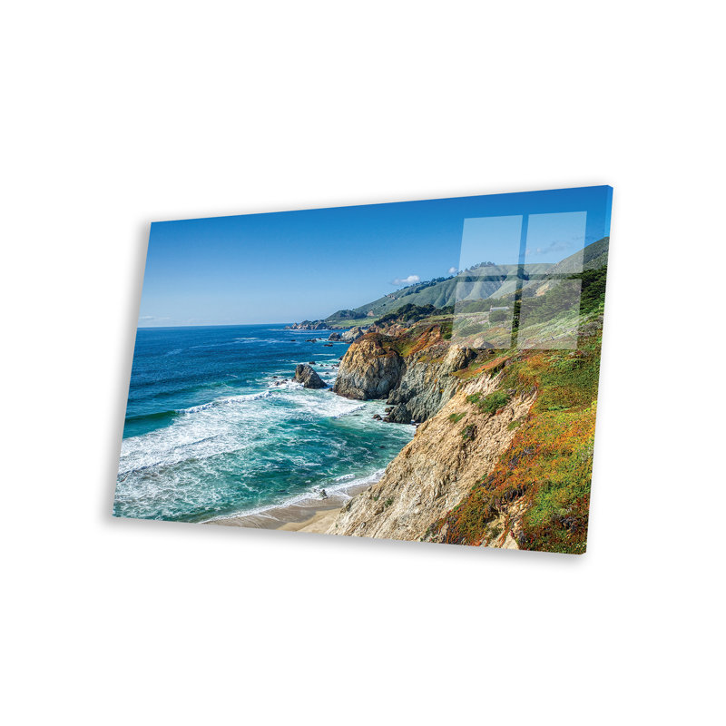 «Big Sur Coastline Of California» sur plastique / acrylique par Zoe Schumacher, peinture