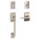 Century Handleset with Single Cylinder Deadbolt and Latitude Door Lever and Century Rosette