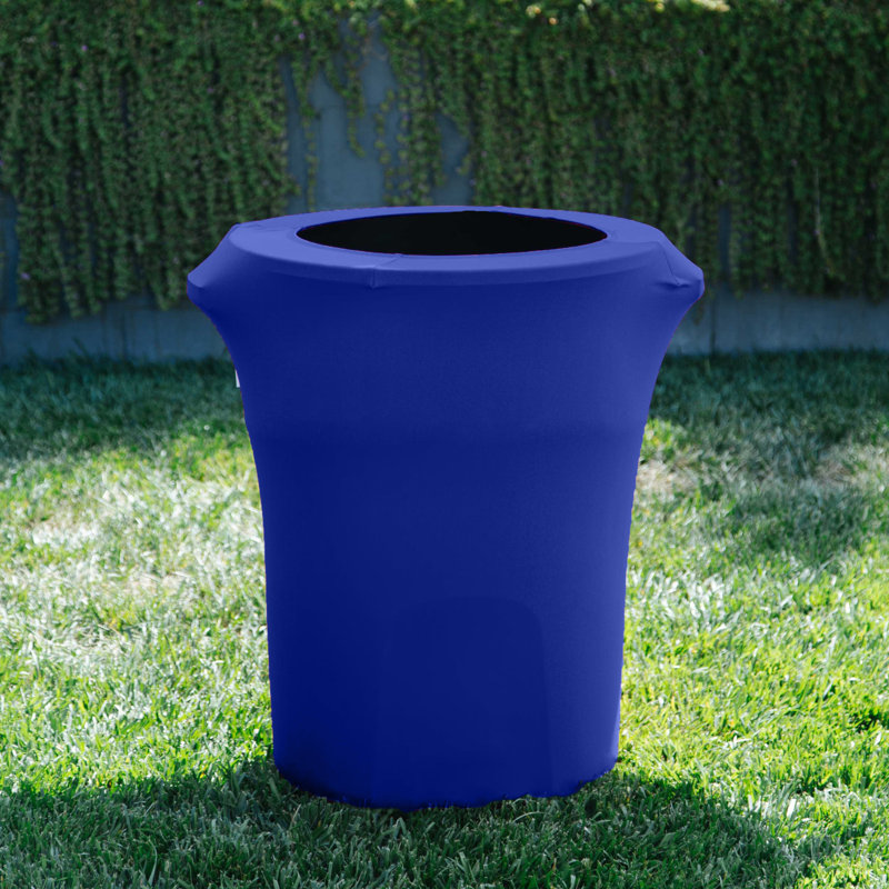 Housse pour poubelle extensible en élasthanne, Bleu royal