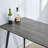 Lorino Industrial Style Rectangular Gray Wood Grain Table With MDF Tabletop And Black Iron Legs, Suitable For Kitchens, Restaurants, And Living Rooms