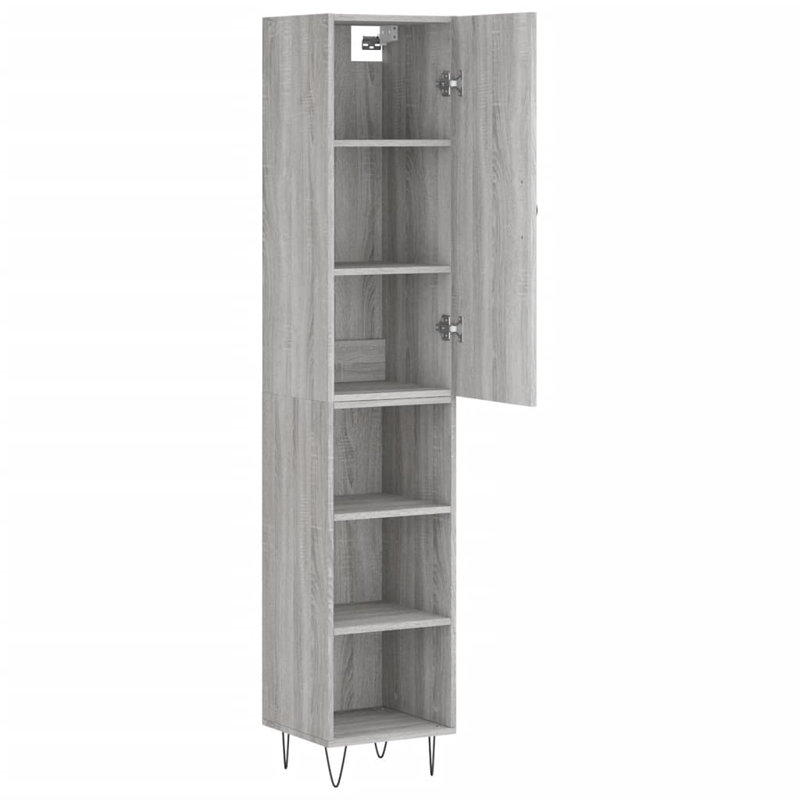 34.5cm Sideboard, Grey sonoma