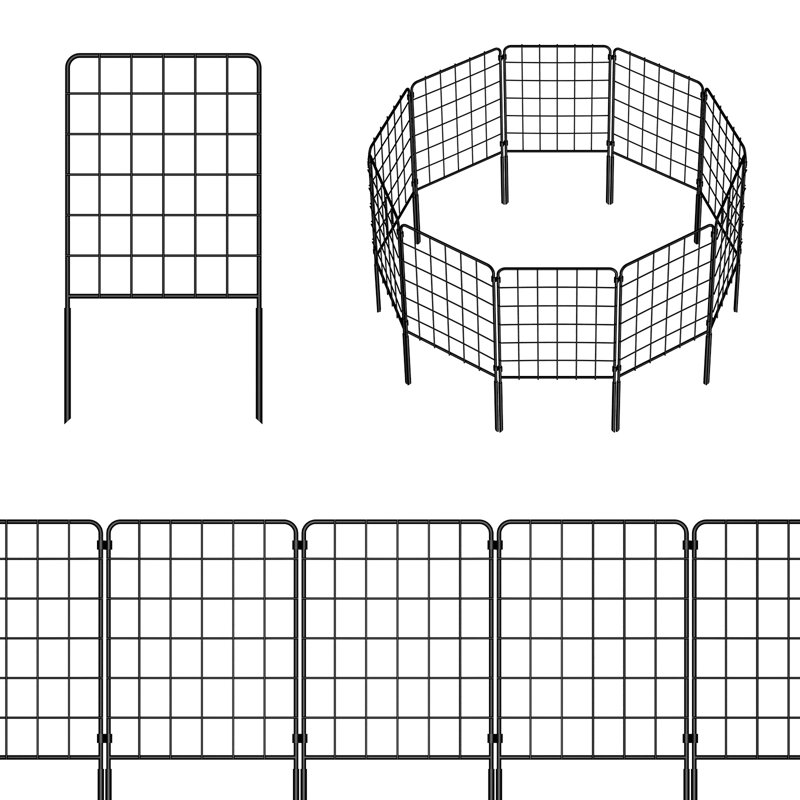 Clôture en métal H 2 pi x l 1 pi