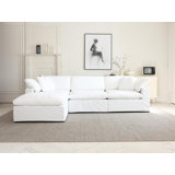 Aurelina 3-Piece Upholstered Modular Sofa with Ottoman