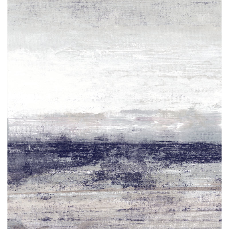 Indigo, paysage abstrait - reproduction d'art sur Canavas, H 12 po x l 8 po