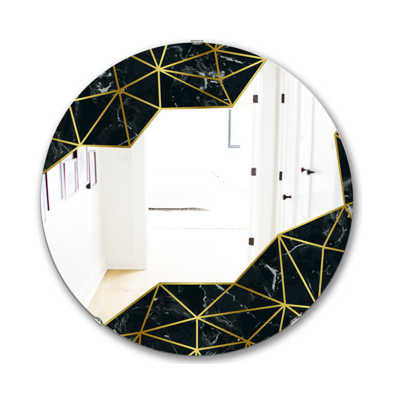 Miroir d'appoint élégant Capital, H 23,6 po x l 23,6 po