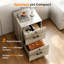 39 cm W 2 -Drawer Wheels / Casters included Mobile Filing Cabinet