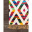 Tapis abstrait en coton fait à la main en ivoire-69592651