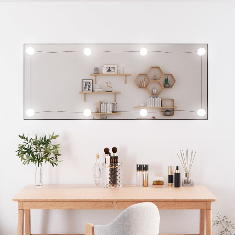 Lashaundria Flat Wall Mirror, 100cm H x 40cm W