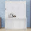 Lit escamotable avec bureau, lumières DEL et station de charge USB-1005368580