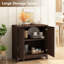  Armoire d'appoint Dutcher l 31 po, conception cannelée avec rangement (ensemble de 2)-2136017310