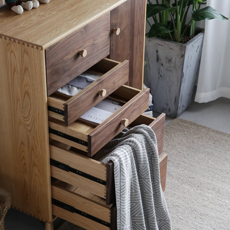 Armoire d'appoint en bois massif de couleur moderne