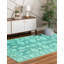 Hand Tufted Wool Floral Area Rug in Blue-1163445467